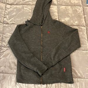 Abercrombie Zip Up Wool Sweater Hoodie